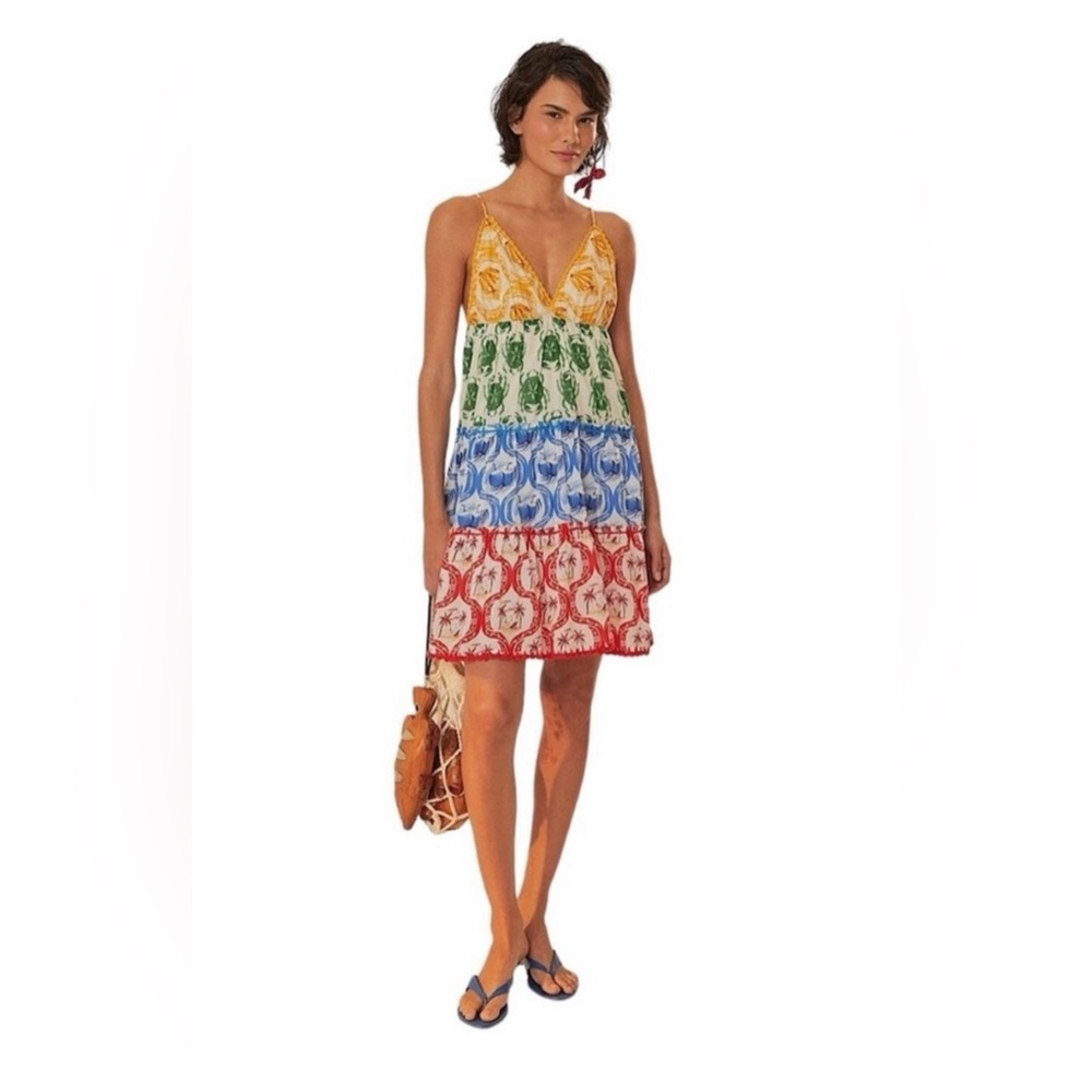 NWT Farm Rio Summer Mix Mini dress! Size Large